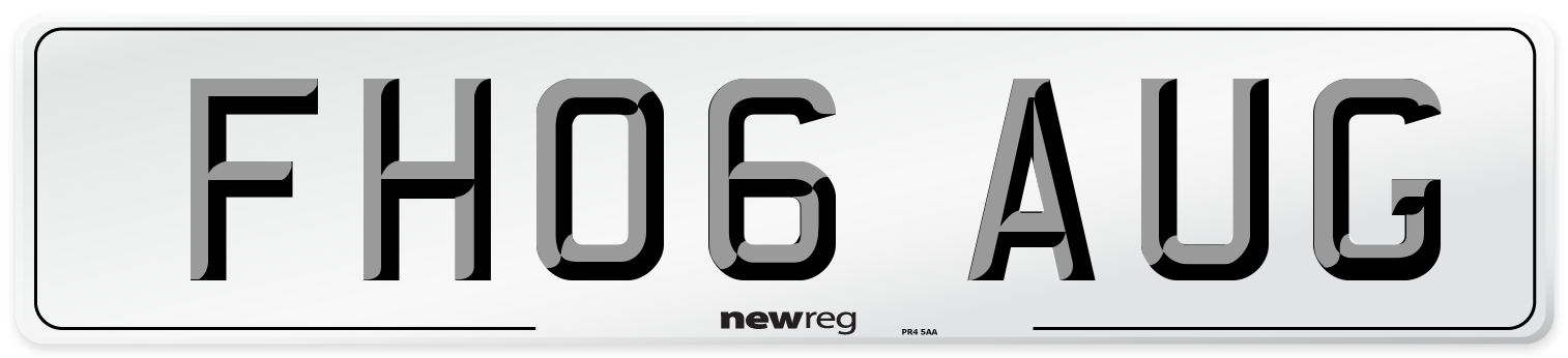 FH06 AUG Number Plate from New Reg
